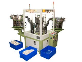 Equipment for assembly screws, self-tappers with washer